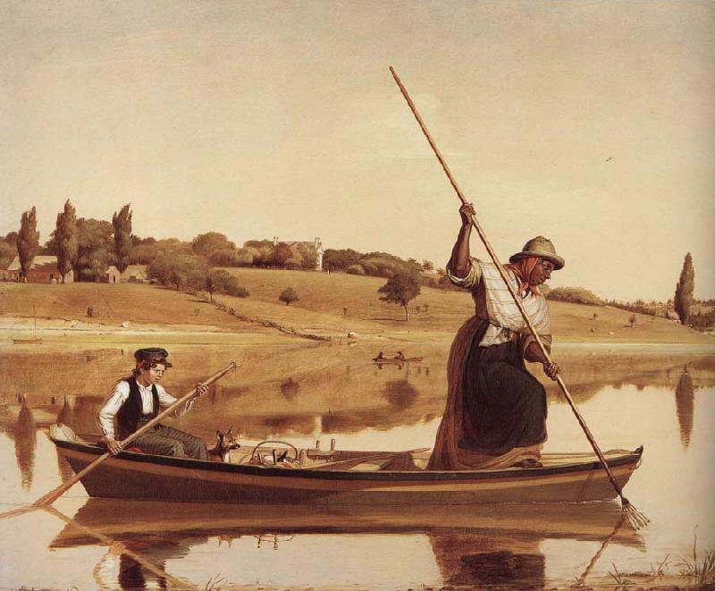 William Sidney Mount Fishing oil painting image